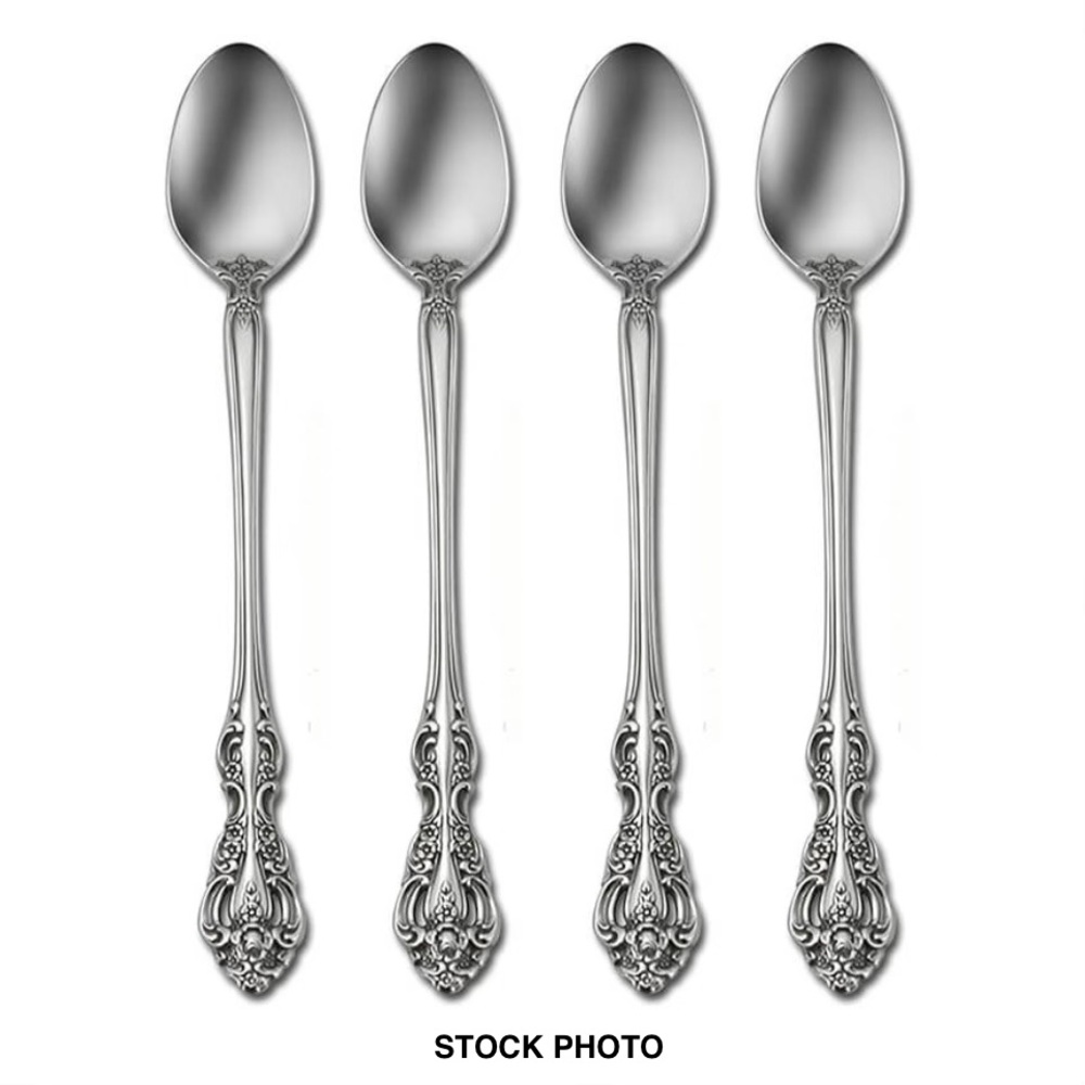 Oneida Michelangelo Tall Drink Spoons -‎ Silver (Set of 4)